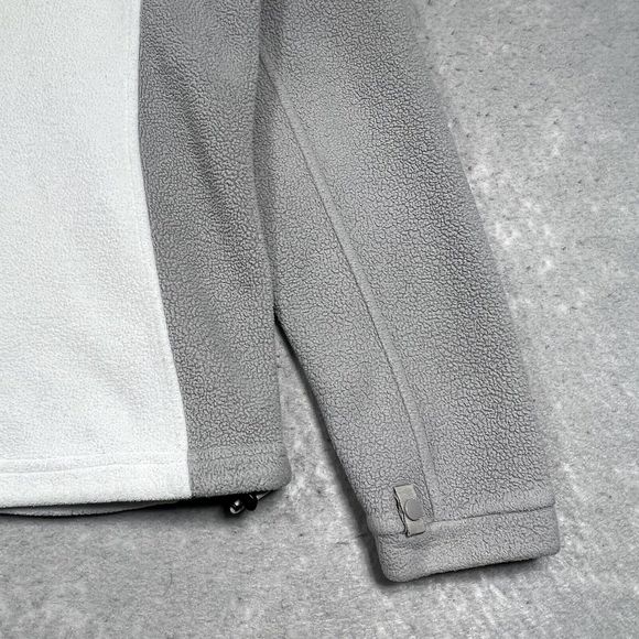 The North Face Women’s White And Gray Full Zip Fleece Jacket Size Small - Picture 10 of 13